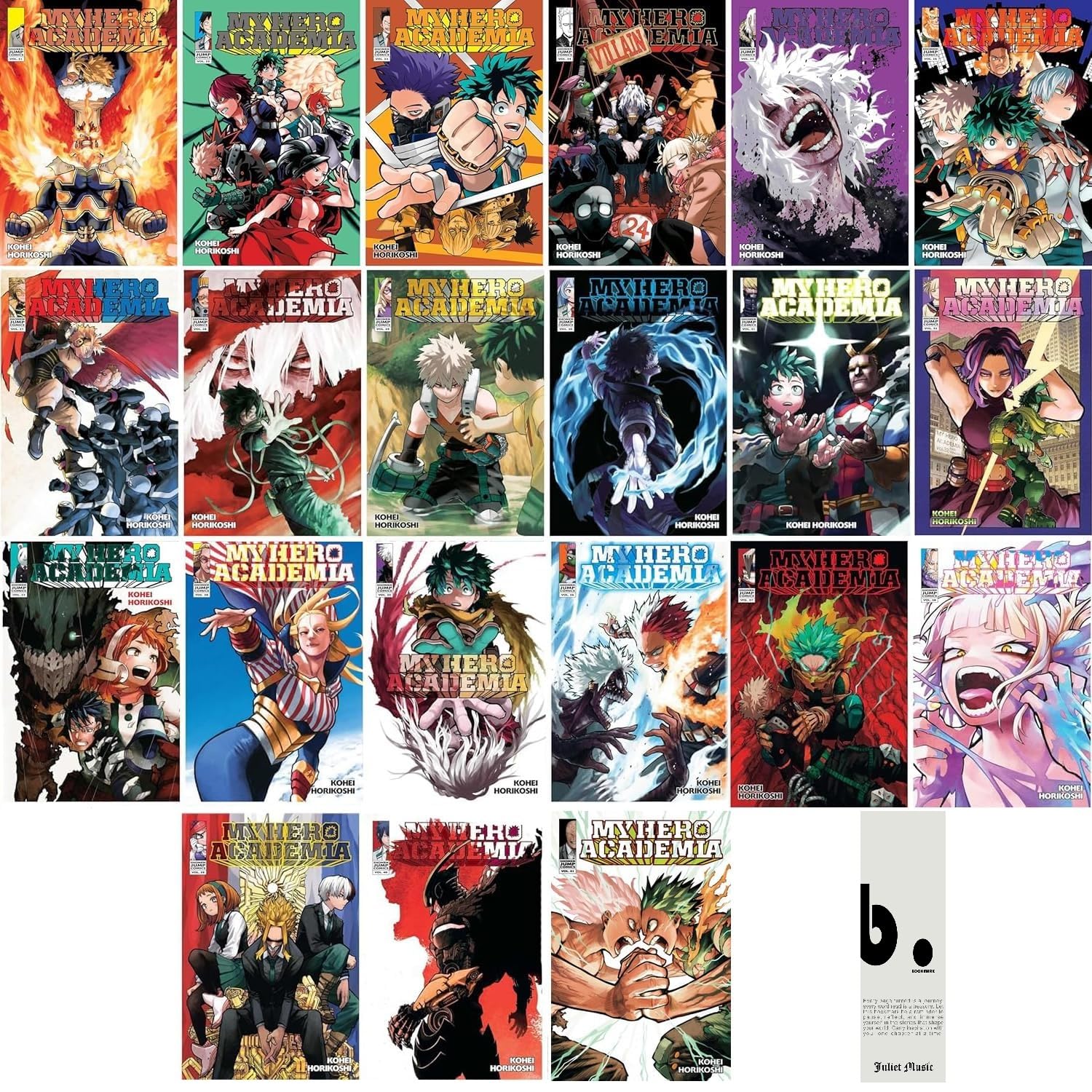 My Hero Academia Manga Box Set, Vol. 21-42 (22 Books) by Kohei